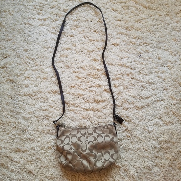 COACH Signature Crossbody Khaki Bag - Picture 2 of 8